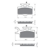 Brzdové obloženie GOLDFREN 167 S3