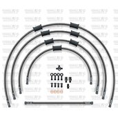 ŠTANDART -predok -sada Venhill POWERHOSEPLUS SUZ-11003FB-CB (5 hadíc v sade) karbónové hadice, čierne koncovky