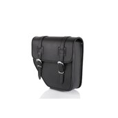 Kožená sedlová brašňa CUSTOMACCES IBIZA AP0007N čierna ľavý