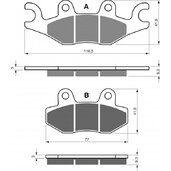 Brzdové obloženie GOLDFREN 329 S33 STREET FRONT