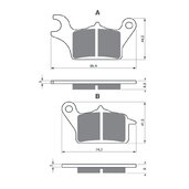Brzdové obloženie GOLDFREN 358 S3