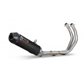 Výfuk kompletný 2x1 MIVV OVAL Y.044.L3C Karbón / Karbónové viečko MALÝ