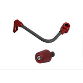 Lever guard ACCOSSATO with black hose and joint left, carbon