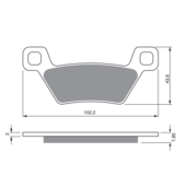 Brzdové obloženie GOLDFREN 316 S33 STREET FRONT