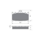 Brzdové obloženie GOLDFREN 206 S3