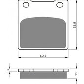 Brzdové obloženie GOLDFREN 068 S3