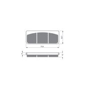 Brzdové obloženie GOLDFREN 219 GP6