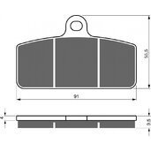 Brzdové obloženie GOLDFREN 406 S3