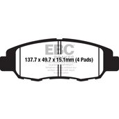 Brzdové obloženie EBC FA669/4 čierna