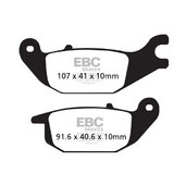 Brzdové obloženie EBC FA343 zadná