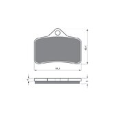 Brzdové obloženie GOLDFREN 139 GP6