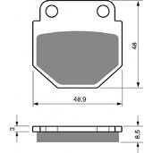 Brzdové obloženie GOLDFREN 344 AD  OFF-ROAD FRONT