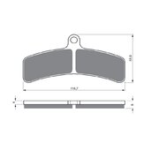 Brzdové obloženie GOLDFREN 130 AD