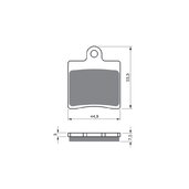 Brzdové obloženie GOLDFREN 367 S3 (1 sada =4  ks)