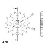 Reťazové koliečko SUPERSPROX CST-426:12 12T, 428
