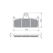 Brzdové obloženie GOLDFREN 301 GP6