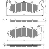Brzdové obloženie GOLDFREN 393 S33 STREET FRONT