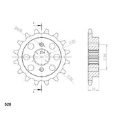 Reťazové koliečko SUPERSPROX CST-736:15 15T, 520
