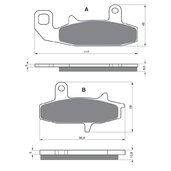 Brzdové obloženie GOLDFREN 036 AD  OFF-ROAD FRONT