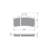 Brzdové obloženie GOLDFREN 305 S33 STREET FRONT