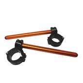 Adjustable clip-ons ACCOSSATO inclination from 6Â° to 10Â° without inner ring, orange