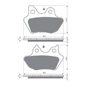 Brzdové obloženie GOLDFREN 181 S3