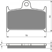 Brzdové obloženie GOLDFREN 017 S3