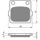 Brzdové obloženie GOLDFREN 077 S3