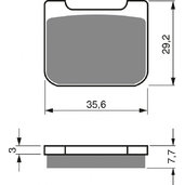 Brzdové obloženie GOLDFREN 175 GP6