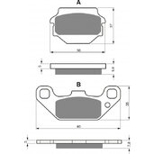 Brzdové obloženie GOLDFREN 091 AD  OFF-ROAD FRONT