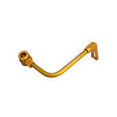 Lever guard ACCOSSATO with gold hose and joint right, aluminium