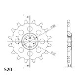 Reťazové koliečko SUPERSPROX CST-507:13 13T, 520