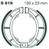 Brzdové čeľuste -sada EBC S619G drážkovaný