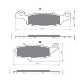 Brzdové obloženie GOLDFREN 124 AD