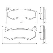 Brzdové obloženie ACCOSSATO AGPA171 OR