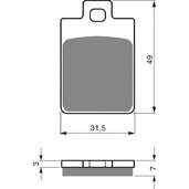Brzdové obloženie GOLDFREN 142 S3