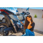 Slip-on exhaust GPR DEEPTONE H.245.DE Brushed Stainless steel including removable db killer and link pipe