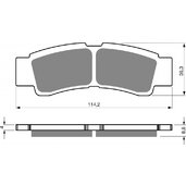 Brzdové obloženie GOLDFREN 412 AD  STREET