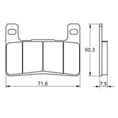 Brzdové obloženie ACCOSSATO AGPA109 EV1