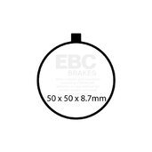 Brzdové obloženie EBC GPFAX743HH