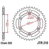 Reťazová rozeta JT JTR 210-44 44T, 520