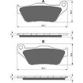 Brzdové obloženie GOLDFREN 262 AD  OFF-ROAD FRONT