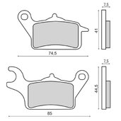Brzdové obloženie RMS 225103620