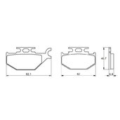 Brzdové obloženie ACCOSSATO AGPA114 OR