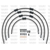 ŠTANDART -predok -sada Venhill POWERHOSEPLUS BMW-11005FB-CB (4 hadice v sade) karbónové hadice, čierne koncovky