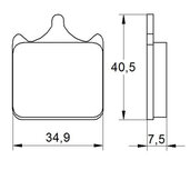 Brzdové obloženie ACCOSSATO AGPA112 ST