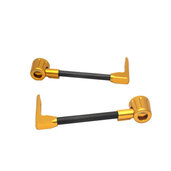 Lever guard ACCOSSATO with black hose and joint right + left , carbon