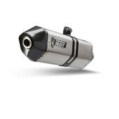 Výfuk kompletný 2x1 MIVV SPEED EDGE SY.002.LRX Nerezová oceľ / karbónové krytky