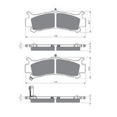 Brzdové obloženie GOLDFREN 384 AD