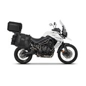 Kompletná sada bočných adventure vakov SHAD TERRA TR40 a hliníkového 55 L vrchného kufru ,vrátane montážnej sady SHAD TRIUMPH TIGER 800
